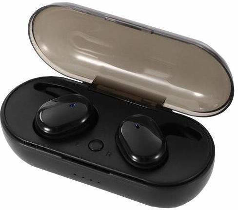 KD02 In-ear Bluetooth Handsfree Earphones with Charging Case Black vue 6
