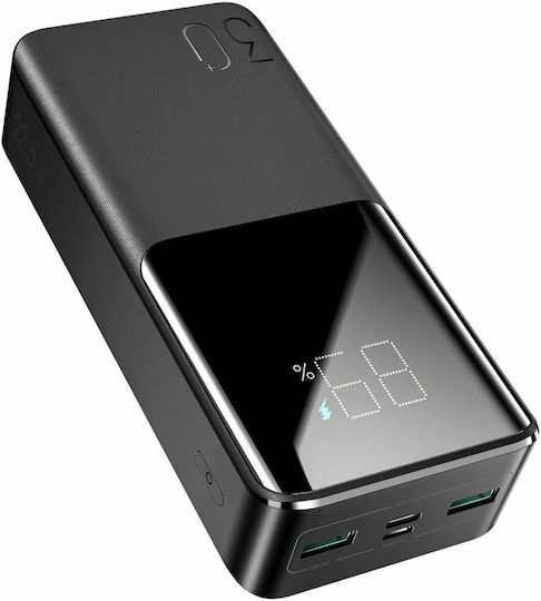 Joyroom JR-QP193 Power Bank 30000mAh 22.5W with 2 USB-A Ports and USB-C Port Black vue 2