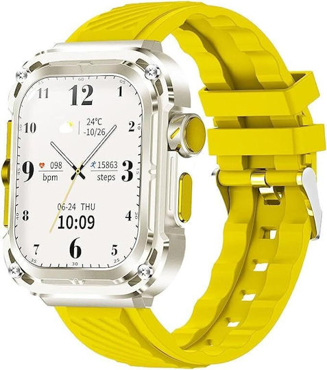 Z85 Max Smartwatch with Heart Rate Monitor (Yellow)