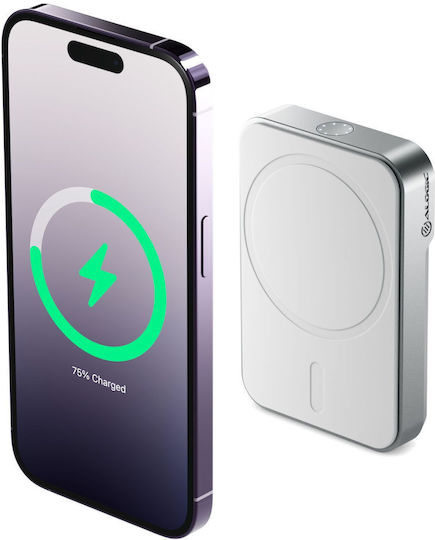 Alogic Matrix Universal MagSafe Power Bank 5000mAh with USB-C Port White view 2