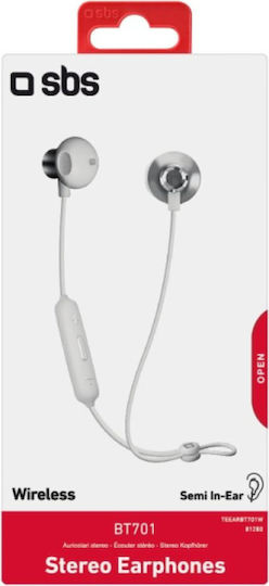 SBS BT701 In-ear Bluetooth Handsfree Earphones White view 2