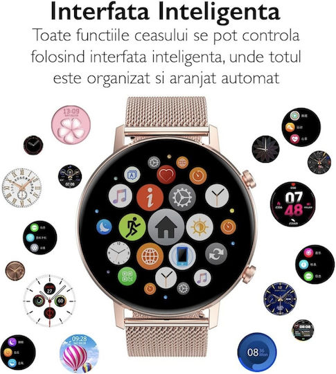 BeFIT PRO Smartwatch with Heart Rate Monitor (Gold) view 5