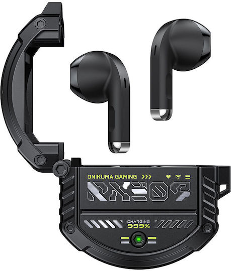 Onikuma T309 In-ear Bluetooth Handsfree Earphones with Charging Case Black view 1
