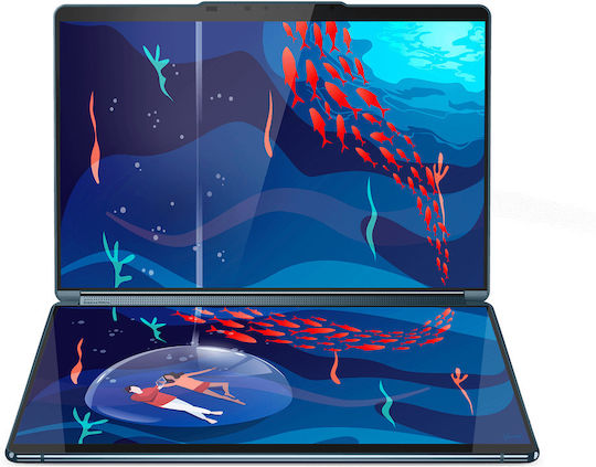 Lenovo Yoga Book 9 13IRU8 13.3" OLED Touchscreen (i7-1355U/16GB/1TB SSD/W11 Home) Tidal Teal (ES Keyboard)