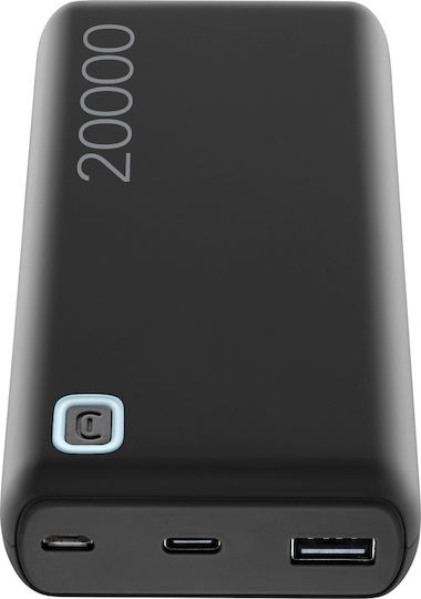 Cellular Line Essence Power Bank 20000mAh 12W with USB-A Port Black