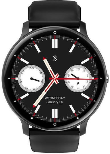 Devia Wt1 Smartwatch with Heart Rate Monitor (Black) view 3