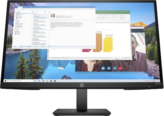 HP M27ha IPS Monitor 27" FHD 1920x1080 with Response Time 5ms GTG