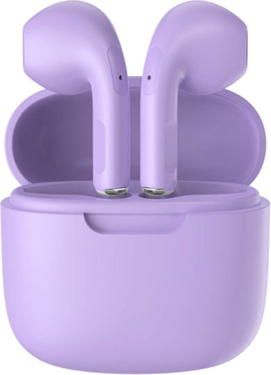Bigben Interactive In-ear Bluetooth Handsfree Earphones with Charging Case Purple view 1