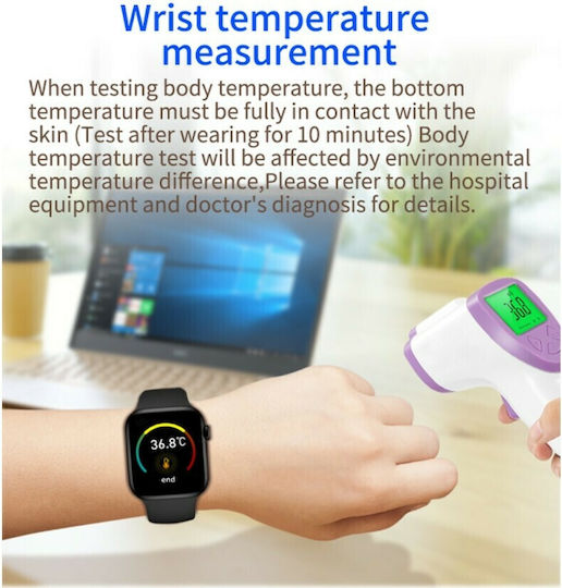 X8 Max Smartwatch with Heart Rate Monitor (Black) view 2
