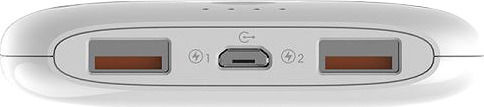 Ldnio PR1009 Power Bank 10000mAh with 2 USB-A Ports White vue 2