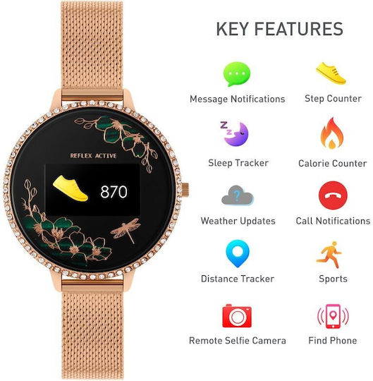 Reflex Active Smartwatch with Heart Rate Monitor (Gold) Ansicht 2