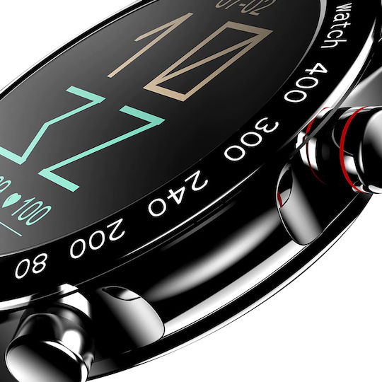 HiFuture FutureGo Pro Stainless Steel 46mm Waterproof Smartwatch with Heart Rate Monitor (Black) view 3