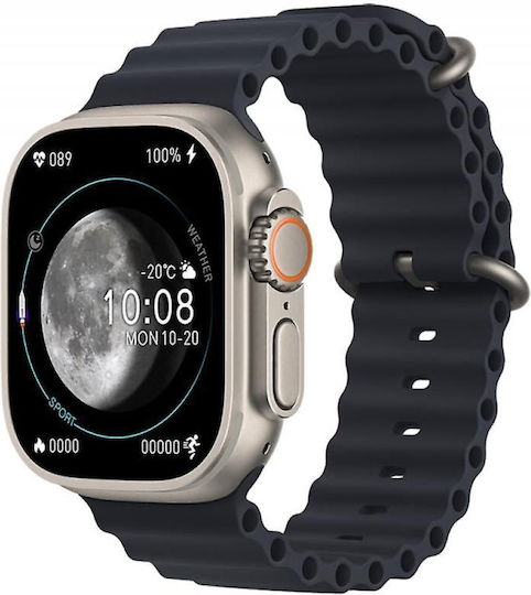 Z77 Ultra 49mm Smartwatch with Heart Rate Monitor (Black) vue 2