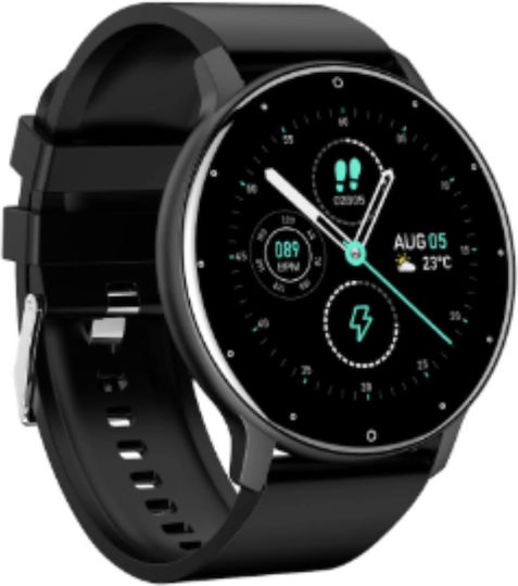 GF03 UltraSLIM 46mm Smartwatch with Heart Rate Monitor (Black) view 2