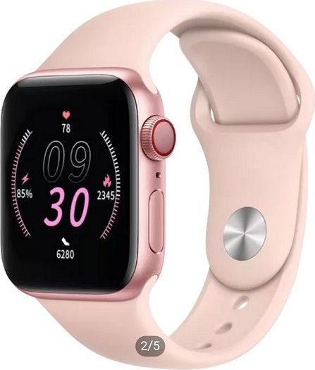 K20 Smartwatch with Heart Rate Monitor (Pink) view 1
