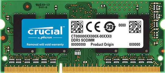 Crucial DDR3 with Module 1x8GB and Speed 1600 for Laptop CT102464BF160B view 4