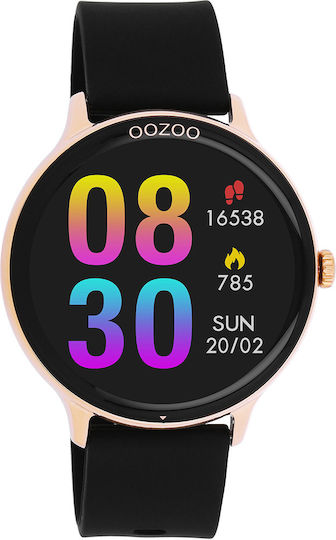 Oozoo Q00133 45mm Smartwatch with Heart Rate Monitor (Black) view 2