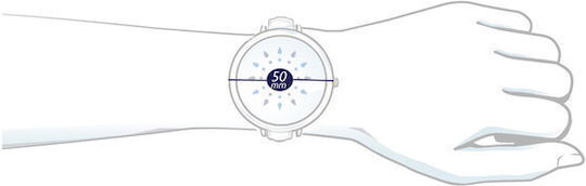 DAS.4 SU09 Smartwatch with Heart Rate Monitor (Green Silicone Strap) view 2
