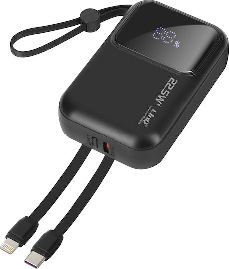 LinQ PD15502 Power Bank 10000mAh 20W with USB-A Port Power Delivery Black