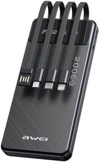 with Flashlight Power Bank 20000mAh with 2 USB-A Ports Pink view 2