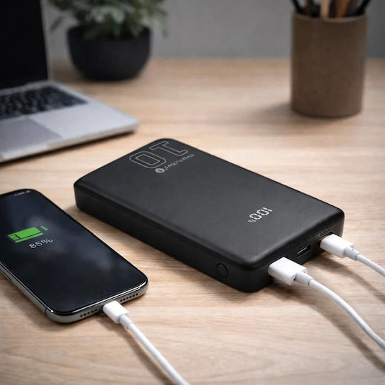 everActive EB-11QB Power Bank 10000mAh 20W with USB-A Port and 2 USB-C Ports Black view 4