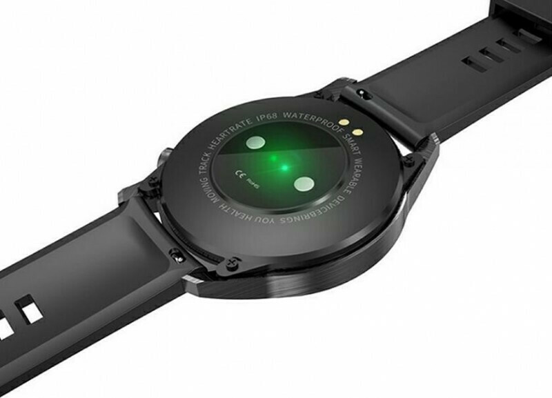 Hoco DGA05 Aluminium Smartwatch with Heart Rate Monitor (Black) view 2