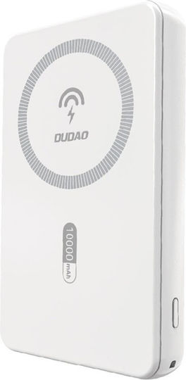 Dudao K14S Power Bank 5000mAh 20W with USB-A Port and USB-C Port White