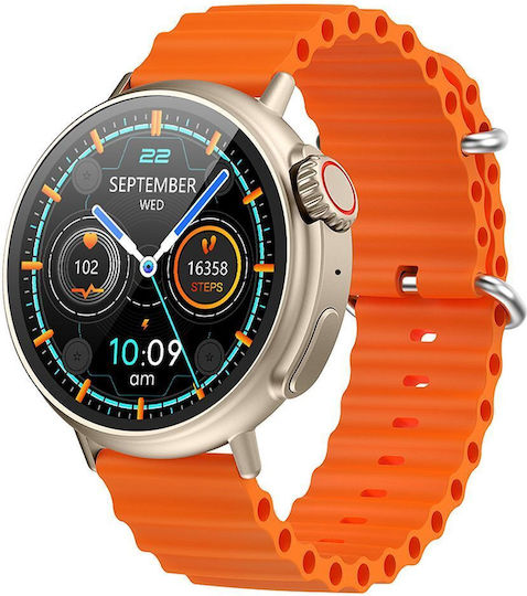 Hoco Y18 Smartwatch with Heart Rate Monitor (Gold)