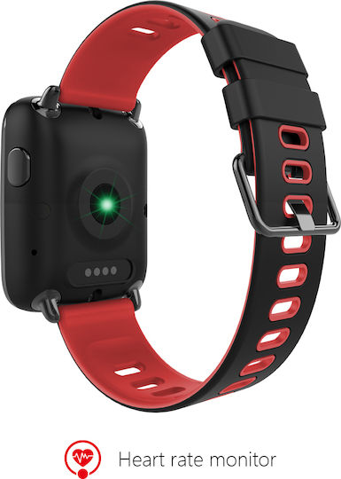 Kingwear GV68 Smartwatch with Heart Rate Monitor (Red) view 2