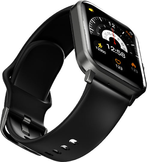 QCY GTS S2 44mm Smartwatch with Heart Rate Monitor (Black) vue 5