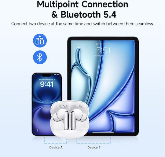 QCY Melobuds N50 Bluetooth Handsfree Earphones with Sweat Resistance and Charging Case Purple view 9