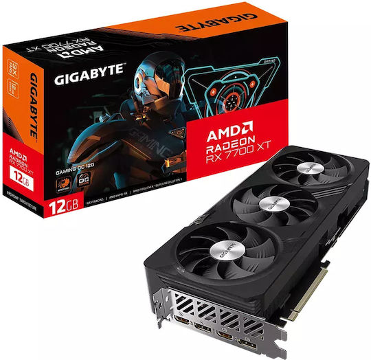 Gigabyte Radeon RX 7700 XT 12GB GDDR6 Gaming OC Graphics Card (GV-R77XTGAMING OC-12GD)
