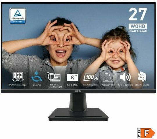MSI MP275Q IPS HDR Monitor 27" QHD 2560x1440 with Response Time 4ms GTG view 8