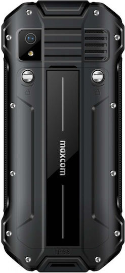 MaxCom Strong MM918 Dual SIM Resistant Mobile with Buttons Black view 2