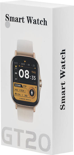 GT20 Aluminium Smartwatch with Heart Rate Monitor (Black) view 3