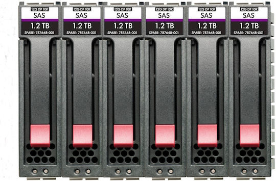 HP MSA Enterprise 10K SFF 6-pack 1.2TB HDD Hard Drive 2.5" SAS 3.0 10000rpm for Server R0Q65A