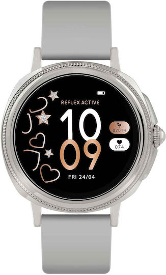 Reflex Active Series 25 Smartwatch with Heart Rate Monitor (Silver)