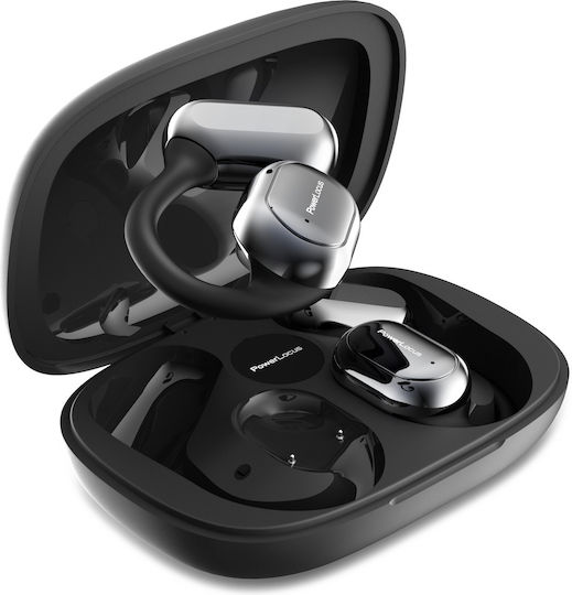 PowerLocus Boom X In-ear Bluetooth Handsfree Headphones with Charging Case Black view 2