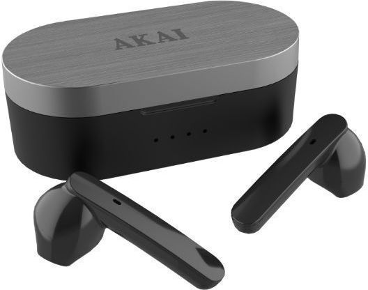 Akai Proffesional BTE-J10B In-ear Bluetooth Handsfree Earphones with Charging Case Black