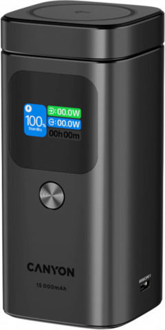 Canyon OnPower MagSafe 15000mAh 100W with USB-A Port and 2 USB-C Ports Power Delivery Black view 2