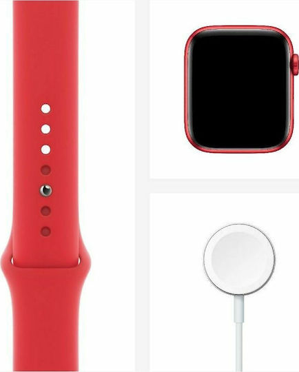 Apple Watch Series 6 Aluminium 44mm Waterproof with Heart Rate Monitor (Product Red) view 7