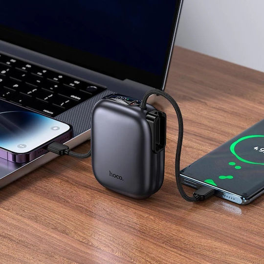 Hoco Q49 Power Bank 10000mAh with USB-C Port Gray view 6