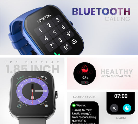 HiFuture FutureFit Ultra 2 Smartwatch with Heart Rate Monitor (Black) view 5