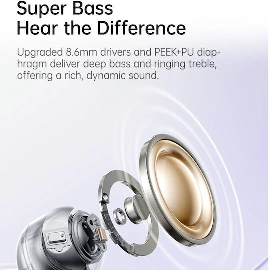 Baseus Bass BD1 In-ear Bluetooth Handsfree Earphones with Sweat Resistance and Charging Case Cosmic Black view 4