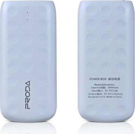 Remax Lovely PPL-2 Power Bank 5000mAh with USB-A Port White