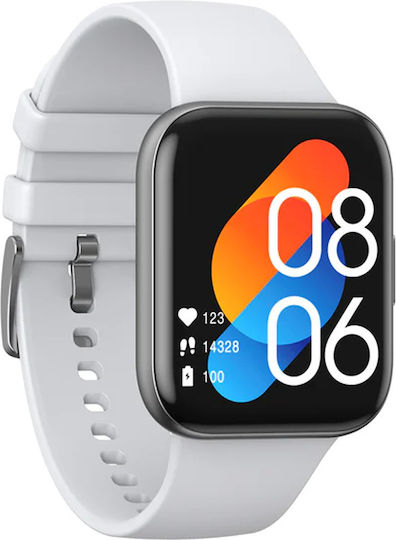 Havit M9021 Stainless Steel Waterproof Smartwatch with Heart Rate Monitor (Gray) vue 3