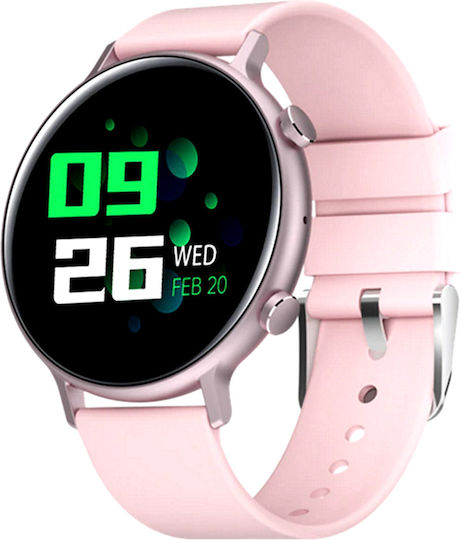 Smartwatch Idealstore Activsport Hd Curved Screen Sports Modes Health Monitoring Silicone Strap Pink Color view 1