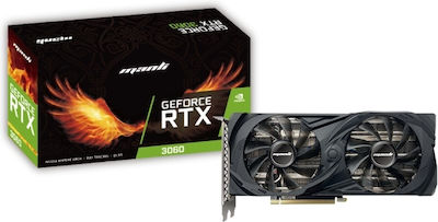 Manli GeForce RTX 3060 12GB GDDR6 Dual LHR Graphics Card view 3