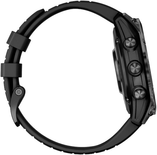 Garmin epix Pro (Gen 2) Standard Edition Stainless Steel 47mm Waterproof Smartwatch with Heart Rate Monitor (Slate Grey with Black Band) view 6