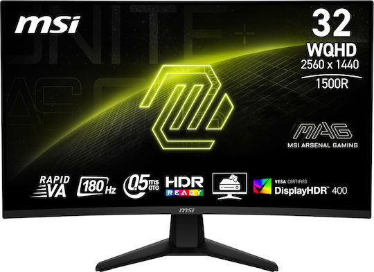 MSI VA HDR Monitor 31.5" QHD 2560x1440 180Hz with Response Time 0.5ms GTG